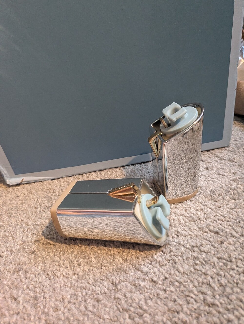 Pashion Footwear 4 Inch Block Silver Heel Kit